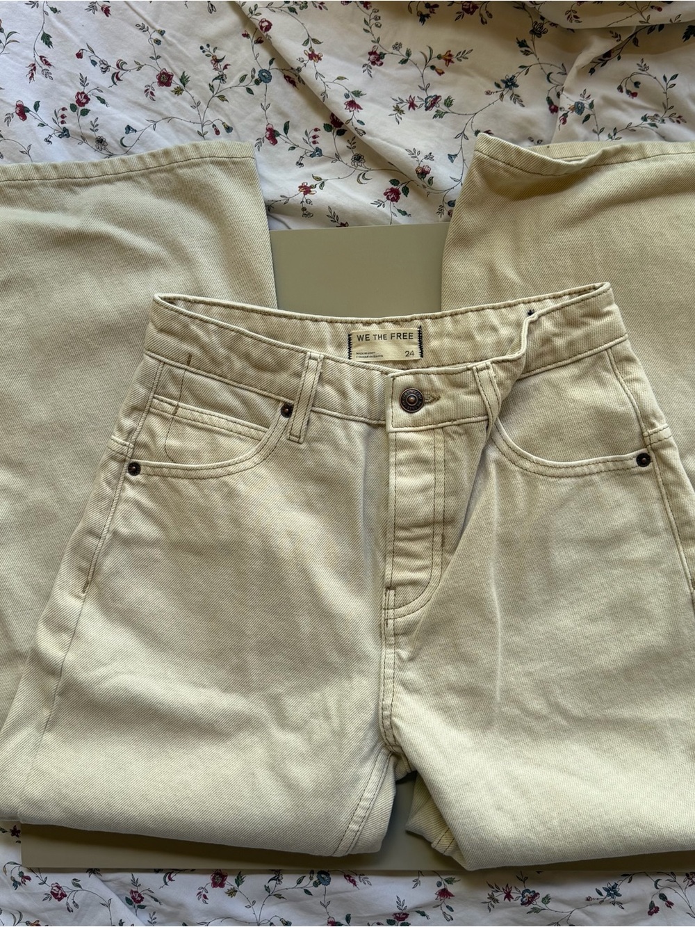 Free People Cream Women’s Jeans